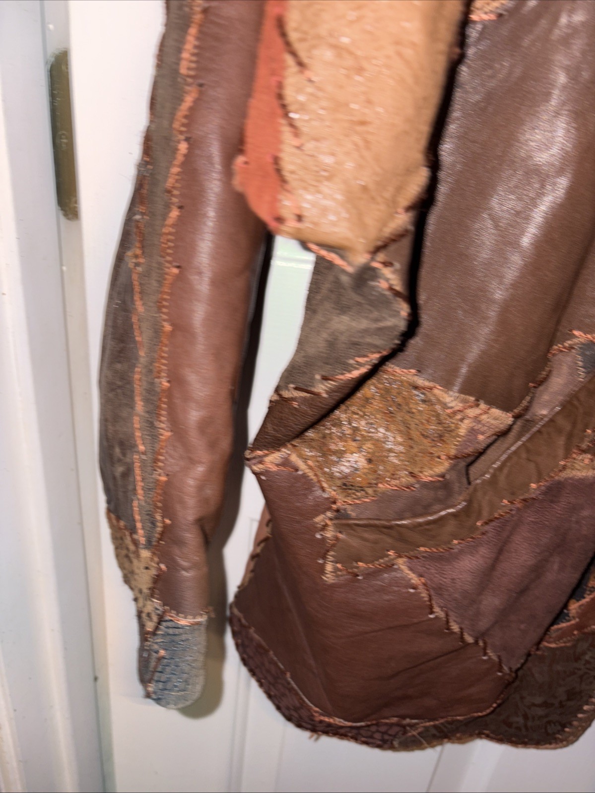 Vintage Cyrous Patchwork Boho Western Hippie US 1… - image 10