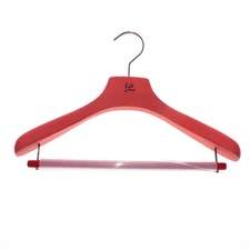 Isaia Suit Hanger in Orangey Red with Purple Coral Composite