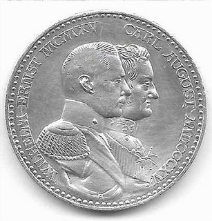 3 Mark 100 Jahre Großherzogtum Sachsen Weimar Eisenach 1915