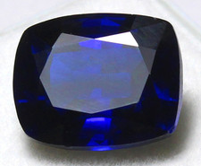 Natural Certified Ceylon Blue Sapphire 10x8 MM Cushion Unheated Gemstone
