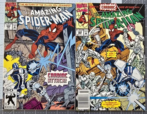 Amazing Spider-Man #359 & 360 (Marvel Comics 1992) 1st Cameo Carnage VF to VF/NM