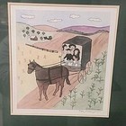 Farmhouse, Xtian Newswanger Coming Home From Church Print Signed & Numbered 1988 — photo 1