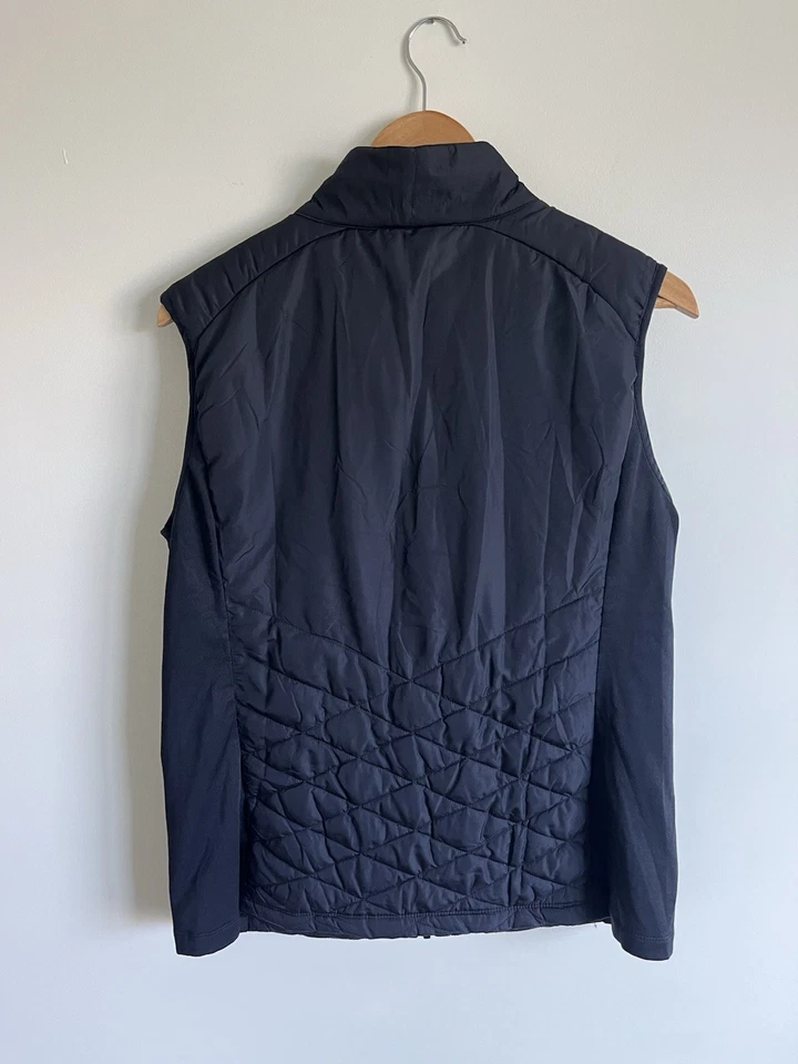 Kate Lord Disney Womens Puffer Vest Jacket Golf Minnie Black Sz Large Full Zip - Image 3 of 3