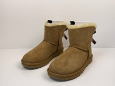 Image of UGG Classic Mini Bailey Bow II Women’s Size 6 Chestnut Brown 1016501