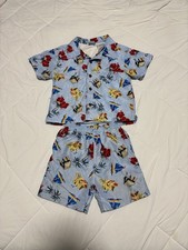 Vintage Op Sport Hawaiian Shirt and Trunks Set Size 2T/24M Toddler Beach Swim