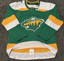 Minnesota Wild 3rd Adidas Authentic Alternate Jersey 54 NWT
