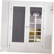  Blackout Door Curtain - Blinds for Indoor Windows 26"W x 72"L (Pack of 1) Grey