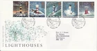 GB Stamps First Day Cover Lighthouses, RNLI, Storm, Boat, Sea Chart SHS 1998