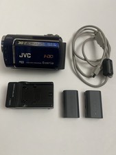 JVC Everio Gz-MG330AU Hybrid 30GB HDD 35x Optical Camcorder Blue W/ Accessories