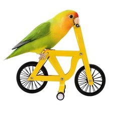 Bird Intelligence Training Toy Mini Bicycle Parakeet Parrot Bike Trick