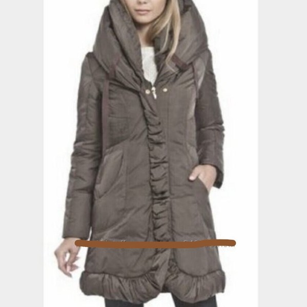 Women Tahari Puffer Beige Nylon 38 / M / 46