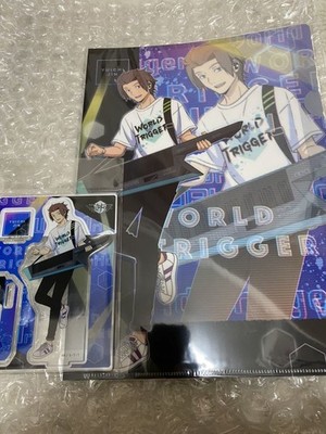 World Trigger Band Clear File A4 Acrylic Stand Acosta Set Yuichi Jin Anonymous S