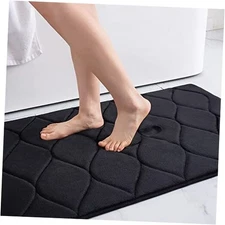  Memory Foam Bathroom Rugs, Ultra Soft & Non-Slip Bath Mat, Water Absorbent 