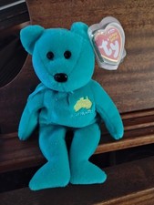 TY Beanie Baby Down Under the Bear an Australian Exclusive 8.5" 20cm Rare MWMTs