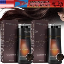200ml Polar Hair Dye Shampoo, Color Shampoo Hair Dye for Women Men Dark Brown