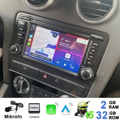 Für Audi A3 S3 RS3 8P 8PA 32G Autoradio Carplay Android 15 GPS Navi RDS WIFI USB