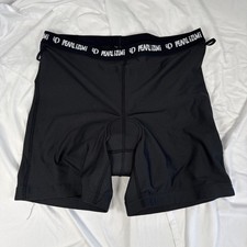 Pearl Izumi Women's Nylon Blend Black Padded Liner Bicycle Shorts Size XL EUC