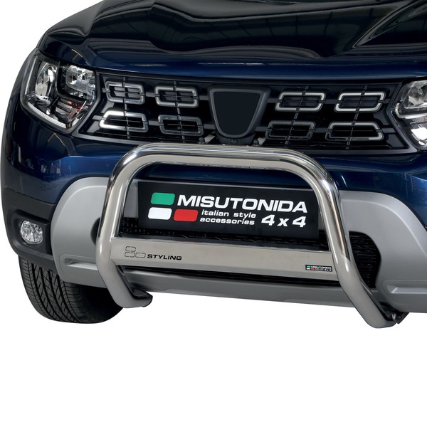 FrontbüGel FrontschutzbüGel FüR Dacia Duster 2021-2026 ø63Mm Stahl Silber Schutz-image