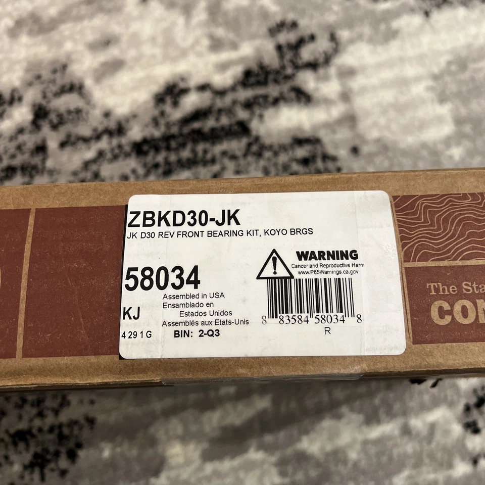 Kit de rodamientos de engranaje estándar ZBKD30-JK de EE. UU. para Jeep JK Dana 30 diferencial delantero sellado Foto 2 de 4