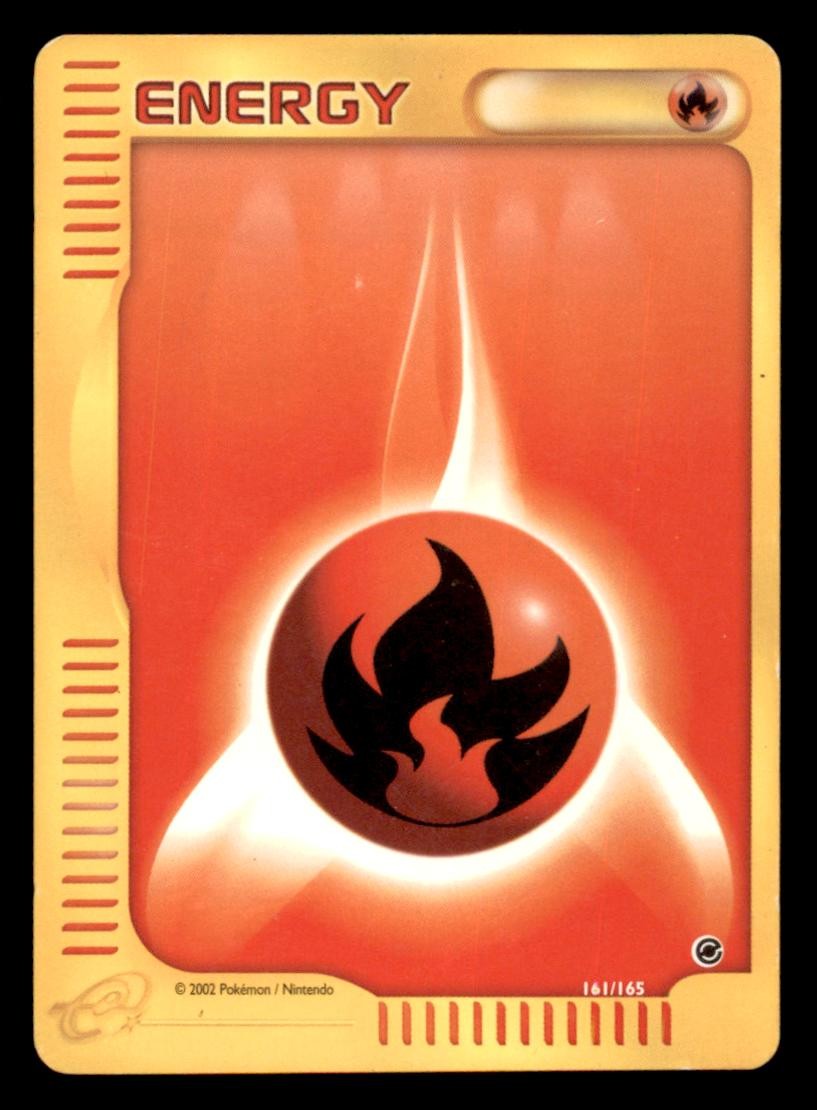 Fire Energy 161/165 Expedition Base Set Pokemon Lightly Played