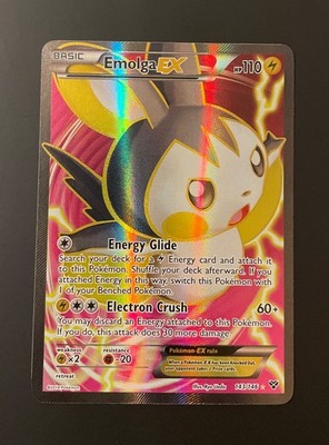 2014 Pokémon XY Base - Emolga EX 143/146 FA  englisch - NM
