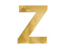 Spiegelbuchstabe „Z“, gold, 47x60 cm