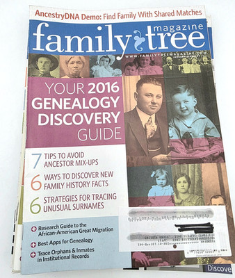 Family Tree Magazine Lot 8 Issues 2016 Full Year + 2017 Jan/Feb Genealogy VTG