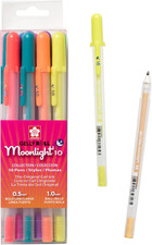 Gelly Roll Moonlight 16 Pack, 10 Bold Point, Bright Opaque Ink Gel Pens, Creamy