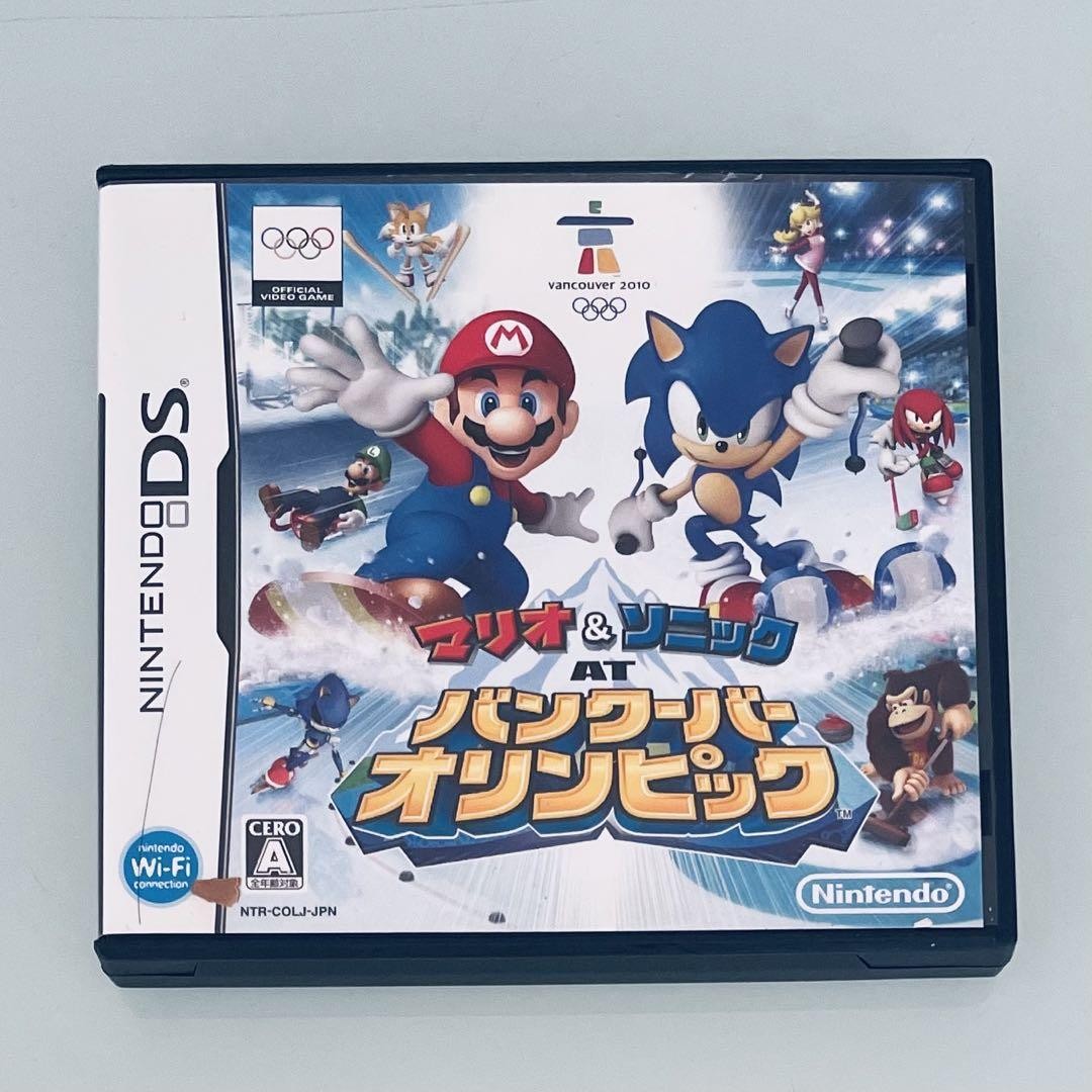 Nintendo DS At Vancouver Olympics Mario & Sonic NDS Winter Games With Case Japan