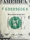FLIPPER & PAIR "99" in 2013 $1 Dollar Bill, UNIQUE SERIAL NUMBER F 698 99 606 K — photo 3