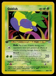 Pokemon TCG Neo Genesis Oddish 68/111 1st Edition Common