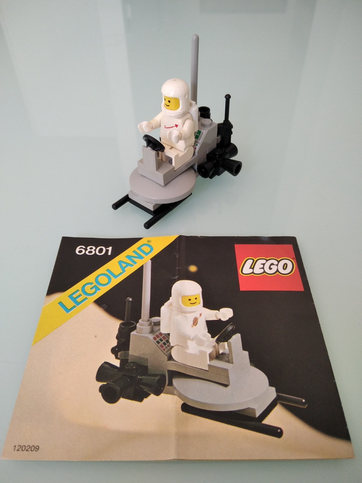 set lego spazio/space 6801 completo con figure e istruzioni