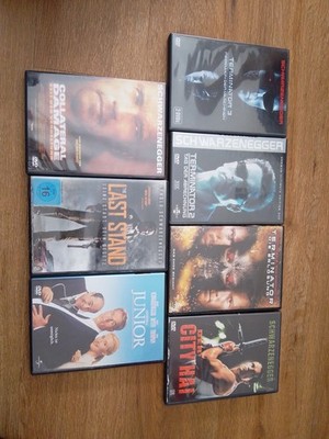 7 x DVDs Konvolut Action Komödie  Schwarzenegger  mehr