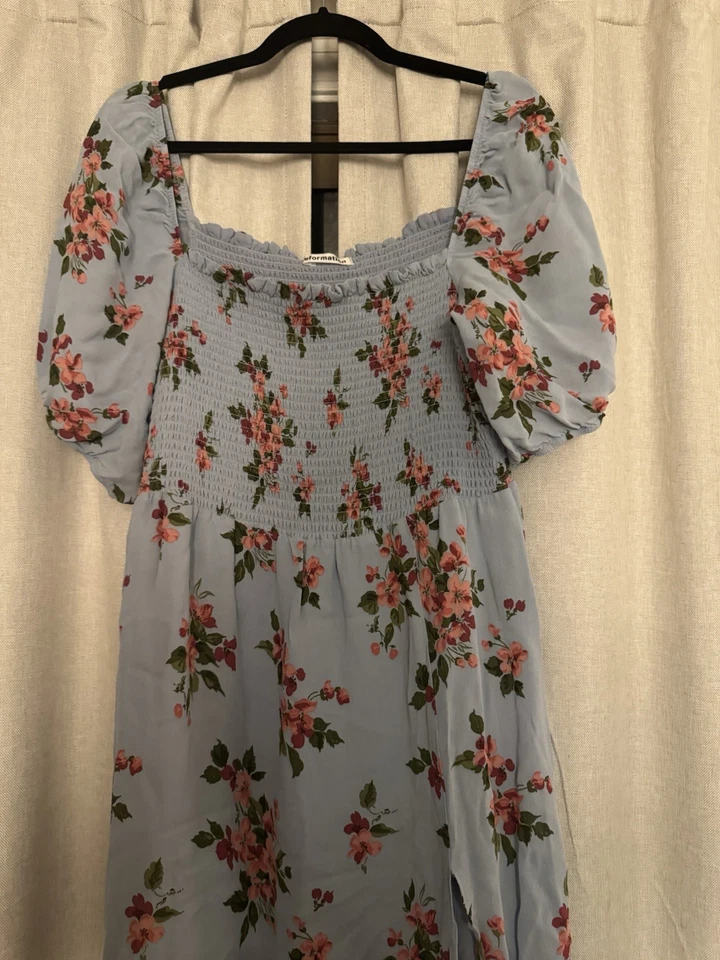 Платье миди Reformation Meadow с цветочным принтом - Giulia 3X увеличенный размер женское - Изображение 3 из 4