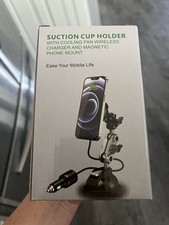 Magnetic Wireless Car Mount with Cooling Fan, Suction Cup, Universal