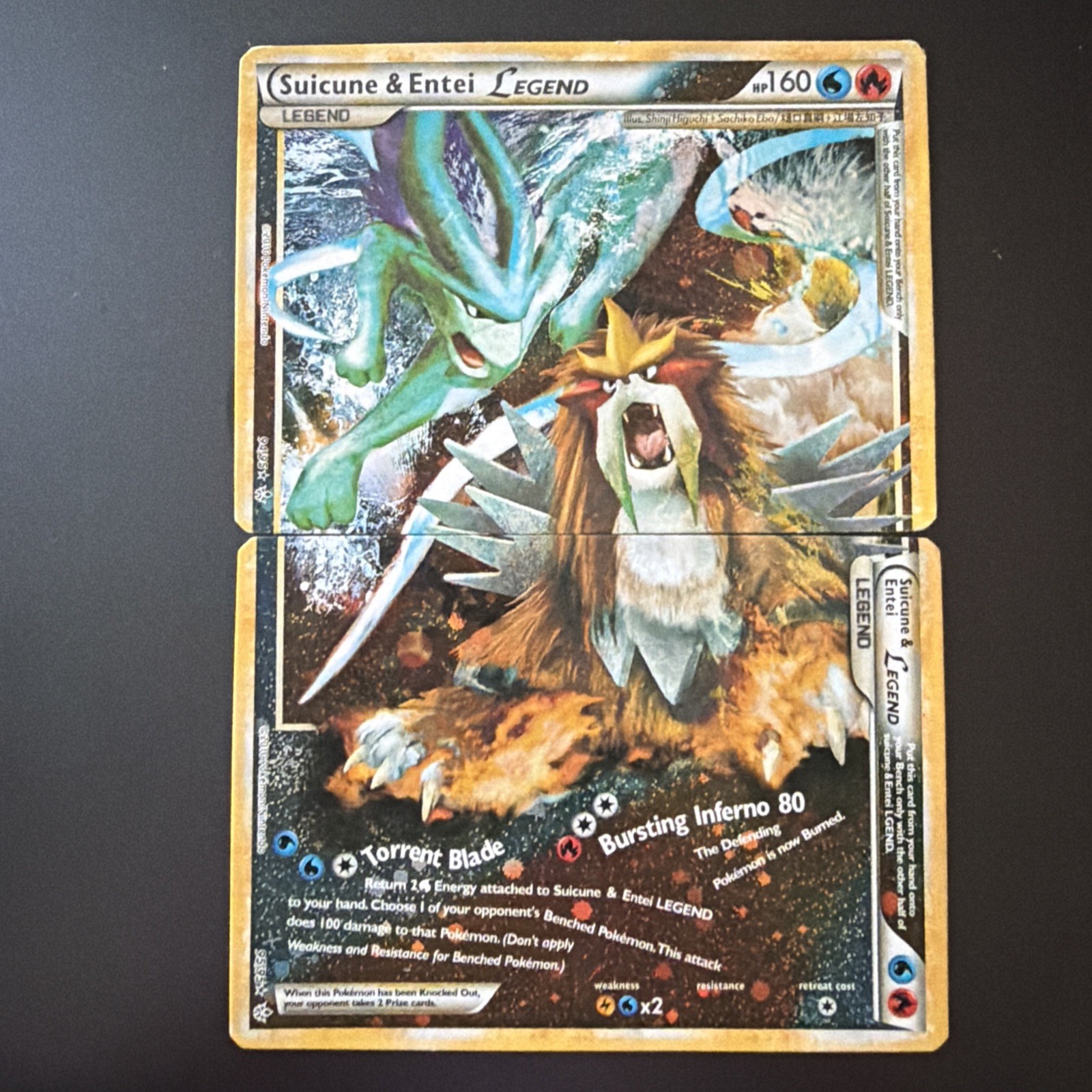 Suicune & Entei Legend 065 066/080 L2 Reviving Legends Pokemon Card Japanese