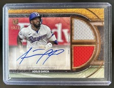 2025 Topps Museum Adolis Garcia Signature Dual Jersey Auto Copper #/99