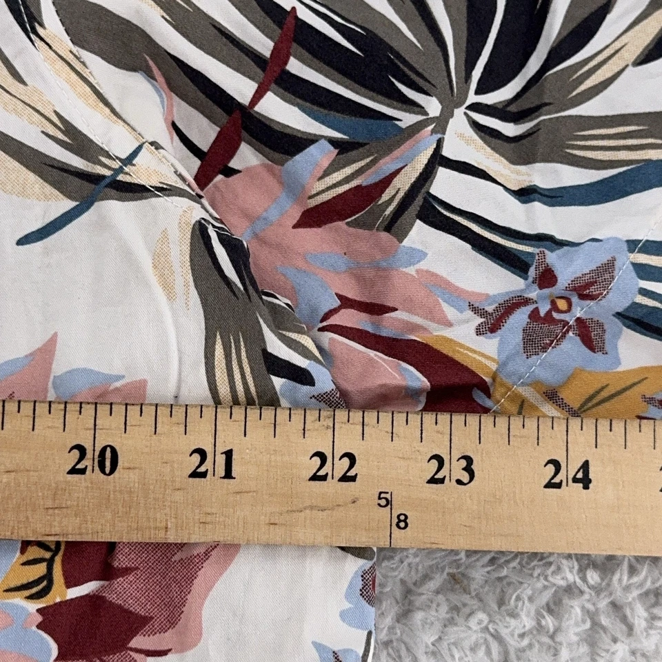 Camisa Sean John Para Hombres XL Floral Hawaiano Legado Manga Corta Abotonada Verano Foto 4 de 4