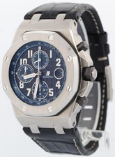 PAPERS Audemars Piguet Royal Oak Offshore BATMAN Blue 42mm 26470ST Watch BOX 3