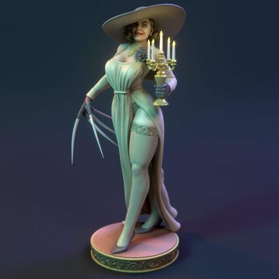 Lady Dimitrescu - Torrida Minis - Pin Up Statue & Miniature | Miniatures