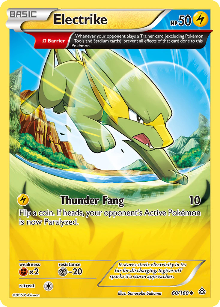 Electrike (60/160) [XY: Primal Clash] Lightly Played Reverse Holofoil