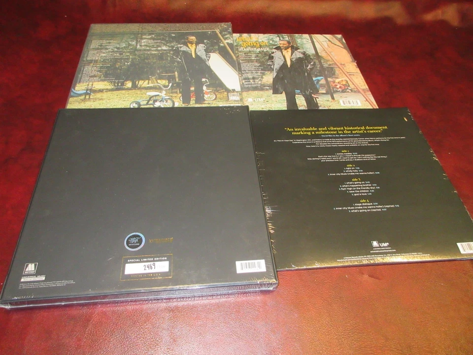 MARVIN GAYE WHAT'S GOING ON MFSL ONE STEP 45 SET + 40TH + SINGLE & LIVE 33 & 1/3 - Image 2 of 2