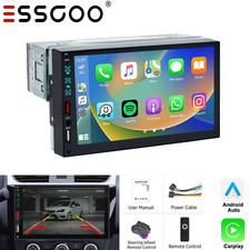 7" Single 1 Din Car Stereo Apple CarPlay Touchscreen Bluetooth Radio RDS USB FM