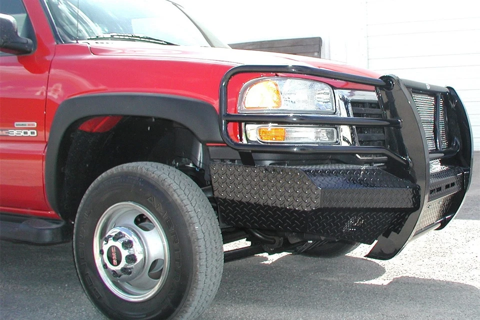 For GMC Sierra 2500 HD 03-06 Bumper Original Series Full Width Black Powder - Imagem 4 de 4