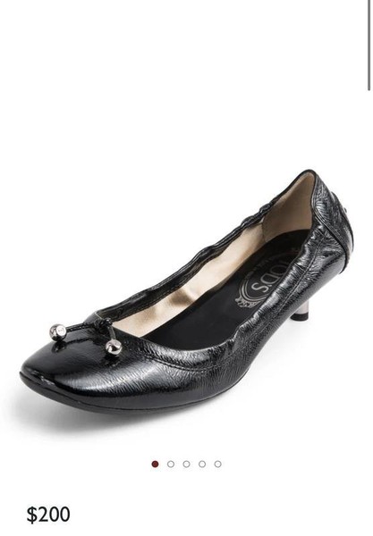 Women Tod's Heels Black Patent Leather 39