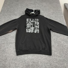 Taylor Swift Hoodie Medium Black Cotton The Eras Tour Concert Merch Music Style