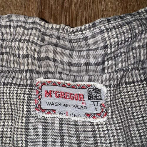 Vtg 50s 60s McGregor Shirt Mens 765 Wash and Wear MCM Mod Tunic Pullover Large - Picture 10 of 14