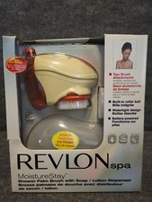 Revlon Spa Moisture Stay Shower Palm Brush with Soap/Lotion Dispenser