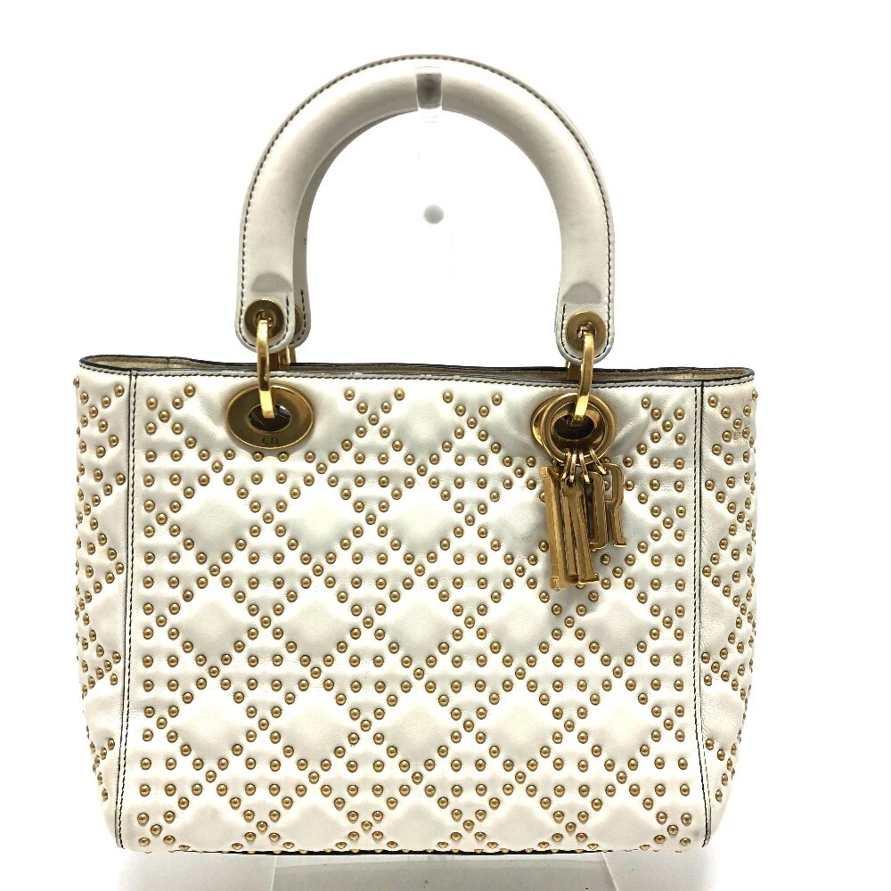 CHRISTIAN DIOR M0579CVNZ030ETF sac fourre tout cannage Lady Dior sac à main cuir blanc