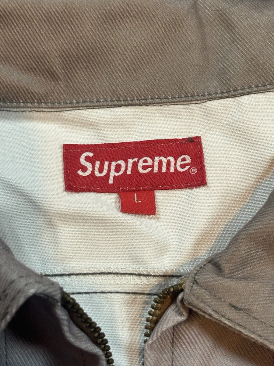 Supreme Cowboy Denim Work Jacket Size L Large Rare AOP Supreme Cowboy Denim Work Jacket Size L Large Rare AOP